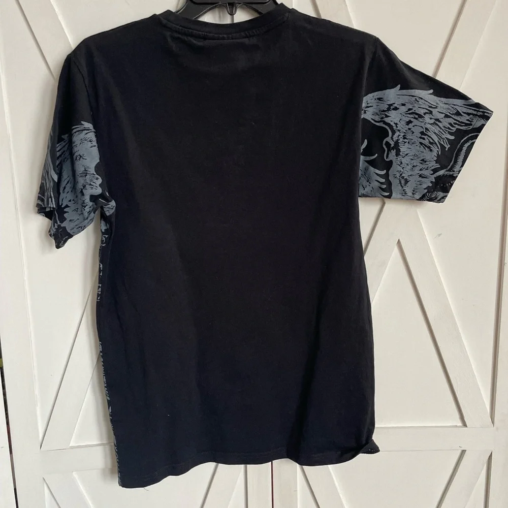 Rebel Vengeance Y2K Black Graphic‎ T-Shirt Size S
